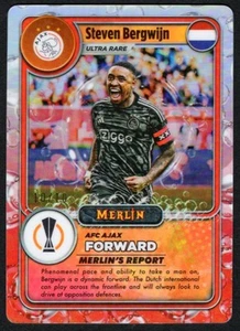 2023-24 Topps Merlin STEVEN BERGWIJN SSP /10 Ref Merlin's Gamers SP #MG-43 - Foto 1 di 2