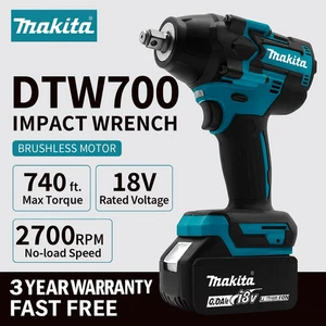 Makita DTW700 18V Brushless Impact 740 ft lb ½" cordless High Torque Tool - Picture 1 of 7