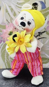 Vintage Annalee Doll - Bee Careful Bear With Original Tags 2001 - Spring Summer  - Picture 1 of 5