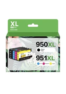 Compatible 950XL 951XL Ink Cartridge Replacement for HP OfficeJet Pro 8600 - Picture 1 of 12