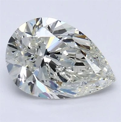 Pear Cut 1.49 Carat Cert. AGI Natural Mined Diamond Loose H color VVS1 clarity - Image 1 of 2