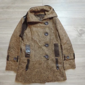 Mackage Damen L Wintermantel Wolle Mohair Kaschmir Canada Oberbekleidung Twiggy Braun - Bild 1 von 10