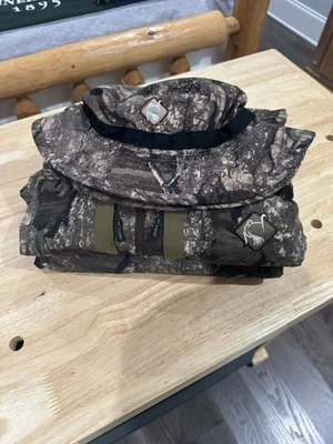 New Drake OL Tom Tech Turkey Gear! Realtree Timber Camo Pants 1/4 Zip Boonie Hat - Image 1 of 4