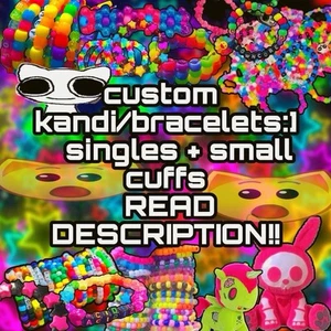5 Custom Kandi Bracelets!! ๐ *read Description* - Picture 1 of 7