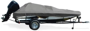 TaylorMade Tournament Style Bass Boat Cover, Gray 14'5" - 15'4" CL x 78" B - Bild 1 von 3