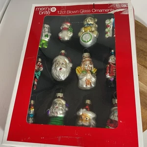 Merry Brite CVS 2009 Blown Glass Ornaments Set Of 12 (I) - Picture 1 of 4