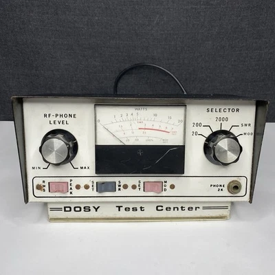 Dosy Test Center 4000W SWR/Power/Modulation Meter Bench/Inline – FOR PARTS - Image 1 of 4