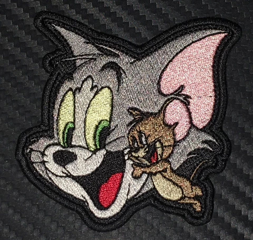 TOM AND JERRY PATCH TOM AND JERRY EMBROIDERED PATCH - Image 1 of 1