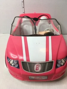Mattel Barbie Auto Rosa Glam Cabrio Strisce Bianche Solo per Ricambi Non Funzionante - Foto 1 di 20