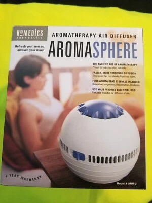 New Homedics Body Basics AromaSphere Aromatherapy Air Diffuser Aroma Sphere - Image 1 of 4