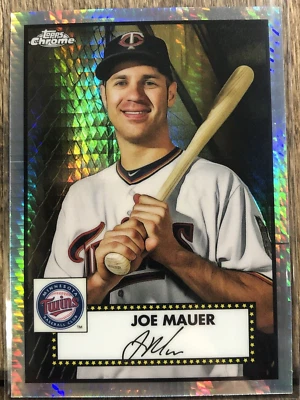 Joe Mauer 2021 Topps Chrome Platinum Anniversary Prism Refractor SP #528 ⚡️ - Image 1 of 2