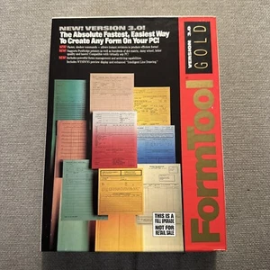 Logiciel ancien FormTool Gold v3.0 complet 5,25" pour DOS avec boite d'origine - Photo 1/6