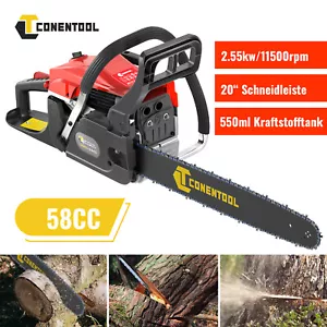 Benzin Kettensäge CT-C03 Motorsäge 2,55kw 58ccm inkl. Schwertschutz, Tragetasche - Bild 1 von 10