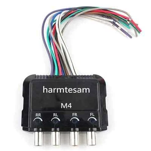 4 CHANNEL LINE OUT CONVERTER HI TO LOW SIGNAL power amplifier control line - Picture 1 of 1