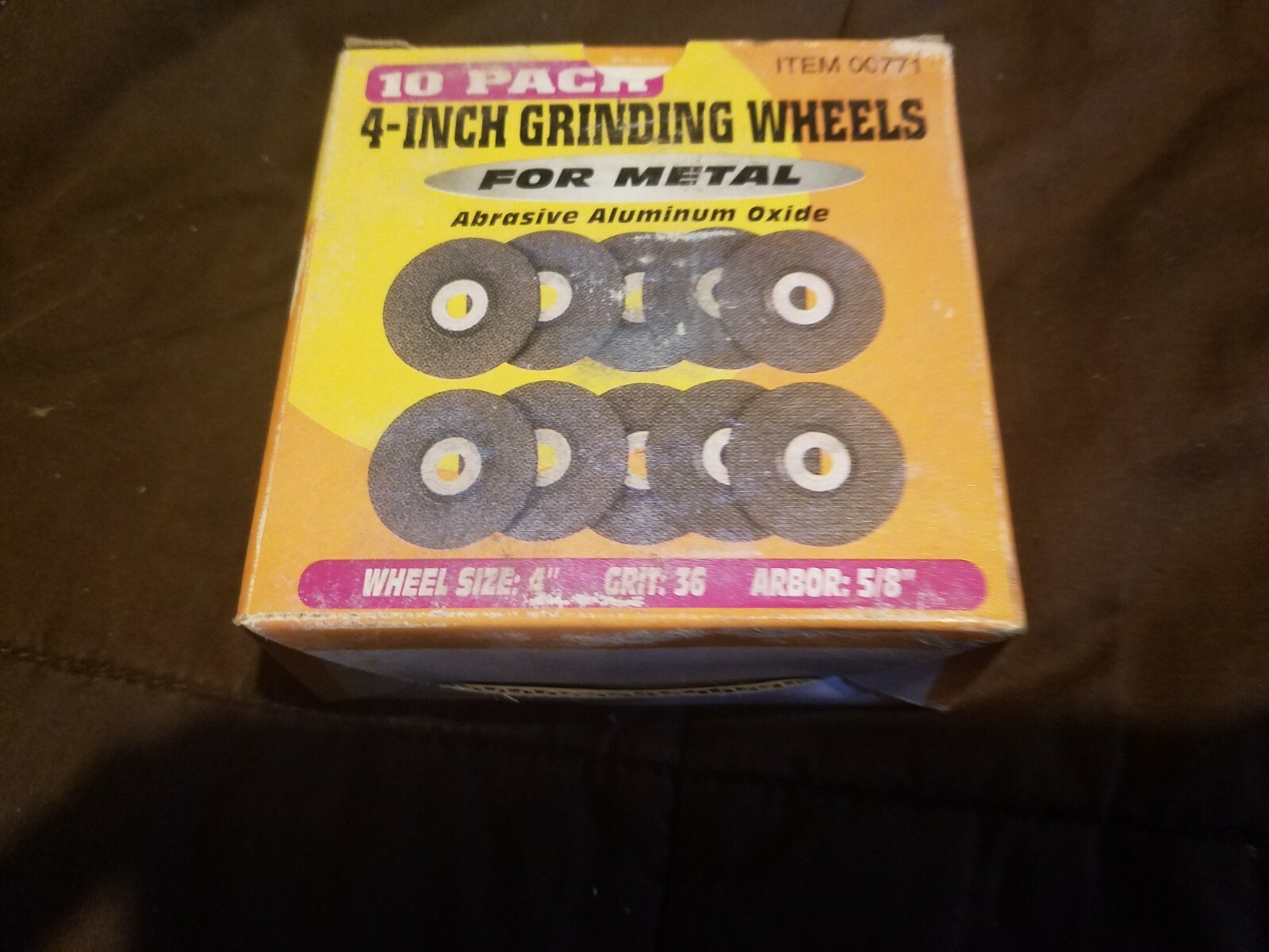Grinding Wheel For Metal 10 PK 36 Grit 