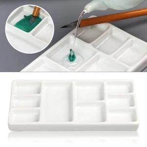 Ceramic Square Color palette Multi-grid Oil Paint Tray Art Supplies Watercolor - Picture 1 of 17