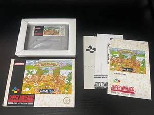 The Humans SNES Super Nintendo Game Complete CIB Boxed & Manual German PAL MINT - Picture 1 of 15