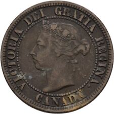 Kanada 1 Cent 1891 Victoria Bronze 5,5 g  Original #CTO120