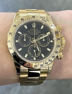 Rolex Daytona Ref. 116528 Yellow Gold on Black Dial - Picture 1 of 10