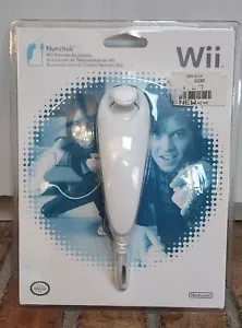 New NIP - Genuine Official Nintendo Wii Nunchuk Controller White Authentic 406 - Picture 1 of 2