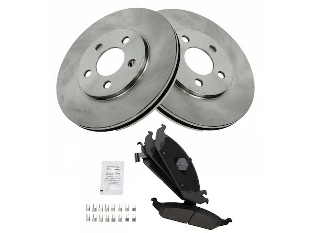 Kit de pastillas de freno y rotor delantero TRQ para Dodge Stratus 1995-2000 34JHBV Foto 1 de 1