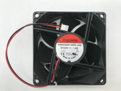 SUNON EE80252B1-000C-A99 24V 1.8W 8cm 80mm copier cooling fan 2pin - Image 1 of 3