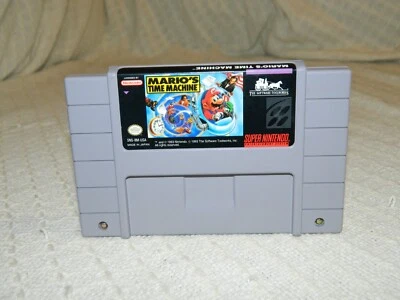 Mario's Time Machine Super Nintendo SNES Authentic TESTED CARTRIDGE ONLY - Image 1 of 3