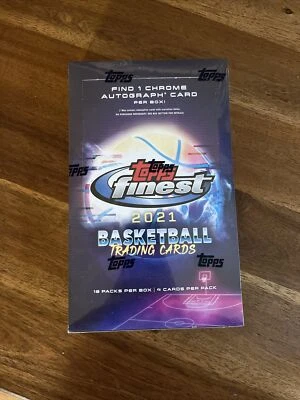 2021 Topps Finest Basketball - SEALED BOX - Garnett O’Neal Dirk Autographs! - Image 1 of 3