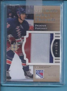 2007 Ultimate  Debut Threads Patch BRADON DUBINSKY three colors  #16/50  Rangers - Picture 1 of 1