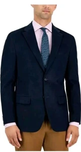 $295 New Men’s Tommy Hilfiger Modern Fit Navy Corduroy Blazer Sport Coat 36 Reg - Picture 1 of 4