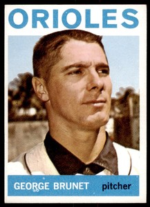 1964 Topps George Brunet  EX Baltimore Orioles #322