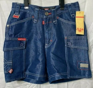 Ecko Unltd. Cargoshorts glänzend blau Größe 5 brandneu neu mit Etikett Damen Urban Hip Hop - Bild 1 von 12