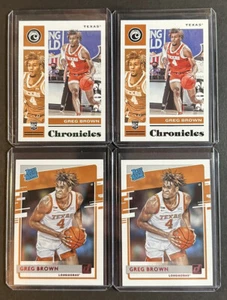 2021-22 Panini Chronicles Draft Picks Greg Brown 4 Parallel RC Lot - Picture 1 of 2
