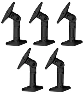 5 Pack Universal Wall Ceiling Satellite Speaker Mount Brackets fits Bose - Black - Picture 1 of 8