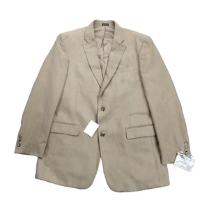 NWT Jones New York Men's 44 Long Sport Coat Blazer Corey Tan Notch Lapel - Picture 1 of 10
