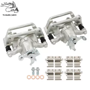 For 2012-2018 Dodge Journey 2.4L Rear Left & Right Brake Calipers w/ Bracket - Picture 1 of 12