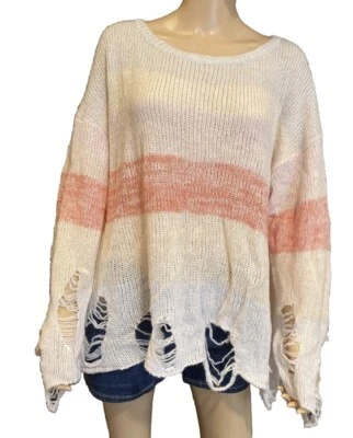 Wildfox 白色标签 Lennon Popsicle 毛衣 颜色 婴儿 尺寸 M — 第 1/4 张图片