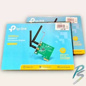 LOT OF 2 TP-Link N300 Wireless N PCI Express Adapters 300Mbps TL-WN881ND - Picture 1 of 5