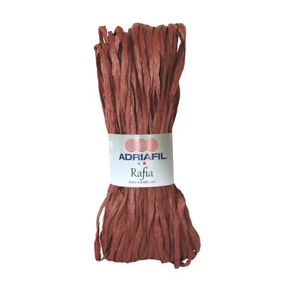 Adriafil Rafia Papiergarn Naturbast Holzfaser 52 Erde - Bild 1 von 3