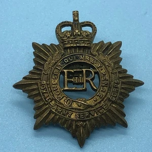 Original Britannique Calotte Militaire Badge - Royal Army Service - Picture 1 of 6