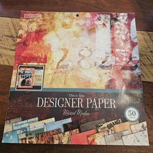 SCRAPBOOK PAPER 47 Sheets, 12x12 Mixed Media  - Picture 1 of 1