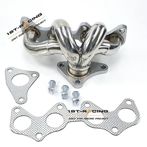 TD04 Flange Turbo Exhaust Manifold Kit For 96-99 Toyota Starlet EP91 1.3L 4E-FTE - Foto 1 di 6
