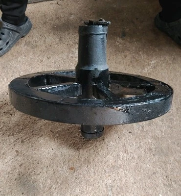 Roue De Brouette Charette Ancien - Photo 1/4