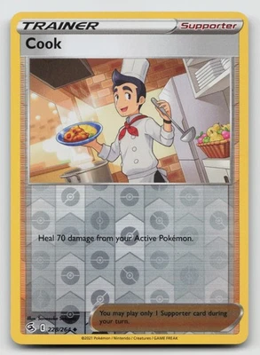 Pokemon Cook Reverse Holo Uncommon SWSH08: Fusion Strike 228/264 NM - Image 1 of 2