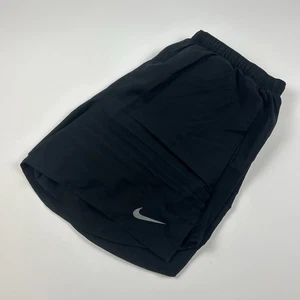 Nike Mens SZ M Stride 4” Solid Black Lined Running Athletic Gym Shorts - Picture 1 of 5
