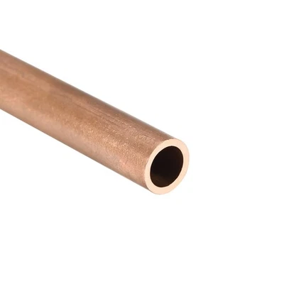 8mm OD 1mm T 300mm L Copper Round Tube for DIY Hollow Straight Pipe Tubing 2PCS - Image 1 of 3