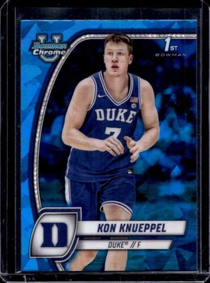 2024-25 Bowman University Chrome Sapphire Kon Knueppel #48 Blue Devils - image 1 of 2