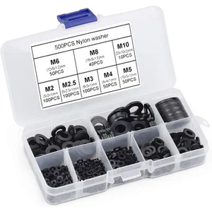 Flat Washers Nut Washers Wide Range Of Uses Wide Range 500PCS Connection - Afbeelding 1 van 12