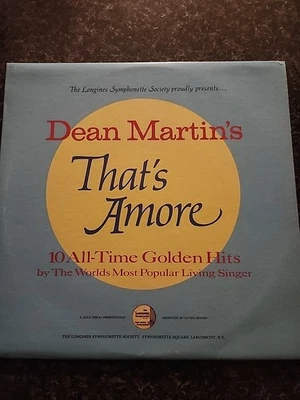 Dean Martin That's Amore 10 All-time Golden Hits LP VTG Vinyl Album Record 1973 - Image 1 of 2
