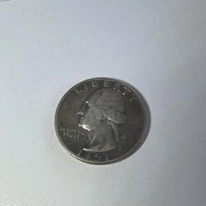 1951 Washington Silver Quarter - Picture 1 of 3
